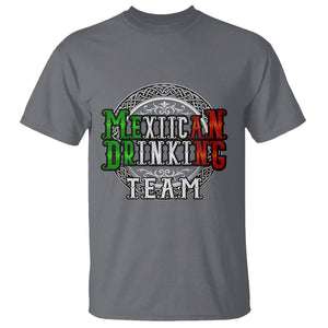 Mexican Drinking Team T Shirt Funny Mexico Flag Beer Party TS09 Charcoal Printyourwear