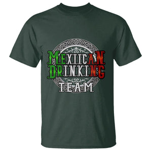 Mexican Drinking Team T Shirt Funny Mexico Flag Beer Party TS09 Dark Forest Green Printyourwear