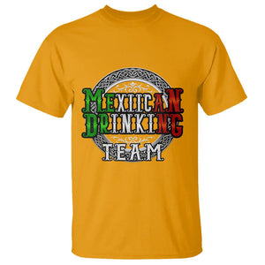 Mexican Drinking Team T Shirt Funny Mexico Flag Beer Party TS09 Gold Printyourwear