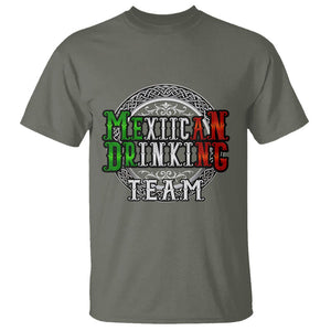 Mexican Drinking Team T Shirt Funny Mexico Flag Beer Party TS09 Military Green Printyourwear