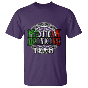 Mexican Drinking Team T Shirt Funny Mexico Flag Beer Party TS09 Purple Printyourwear