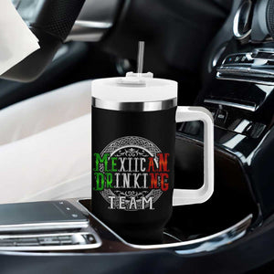 Mexican Drinking Team Tumbler With Handle Funny Mexico Flag Beer Party TS09 Print Your Wear