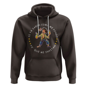 Funny Mexican Drinking Hoodie Si ya saben como me pongo pa' que me invitan Drunk Meme TS09 Dark Chocolate Printyourwear