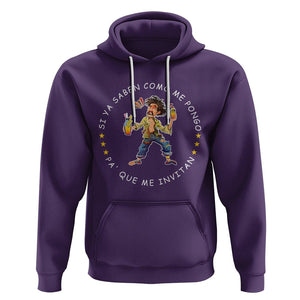 Funny Mexican Drinking Hoodie Si ya saben como me pongo pa' que me invitan Drunk Meme TS09 Purple Printyourwear