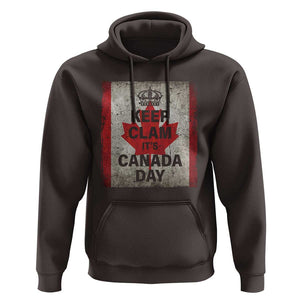 Keep Calm It's Canada Day Hoodie TS09 Dark Chocolate Print Your Wear