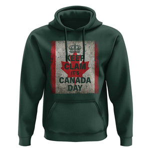 Keep Calm It's Canada Day Hoodie TS09 Dark Forest Green Print Your Wear