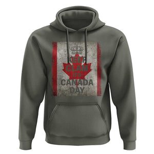 Keep Calm It's Canada Day Hoodie TS09 Military Green Print Your Wear