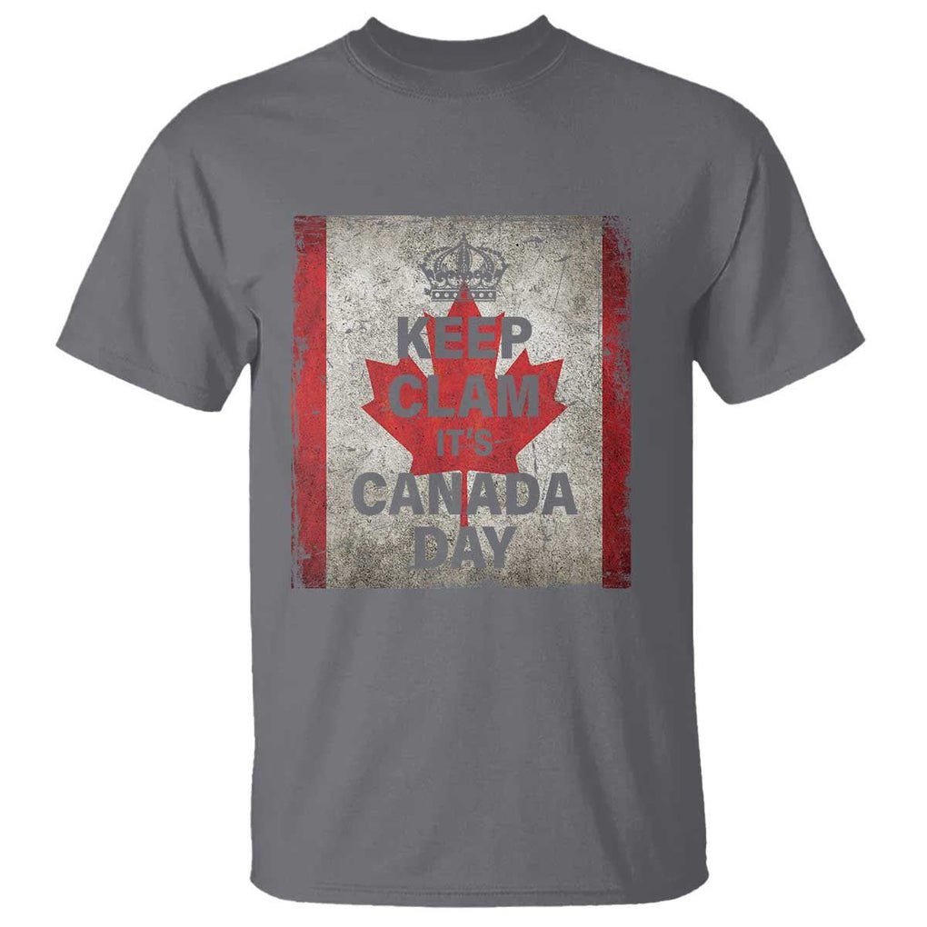 Keep Calm It's Canada Day T Shirt TS09 Charcoal Print Your Wear