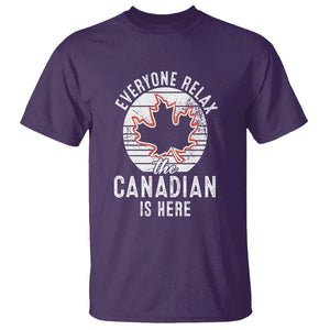 Everyone Relax The Canadian Is Here T Shirt TS09 Purple Print Your Wear