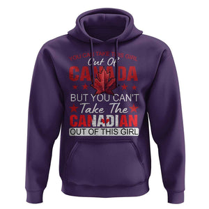 Canadian Hoodie You Can't Take This Girl Out Of Canada TS09 Purple Print Your Wear