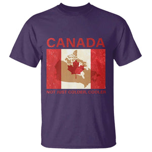 Canadian T Shirt Canada Not just Colder Cooler TS09 Purple Print Your Wear