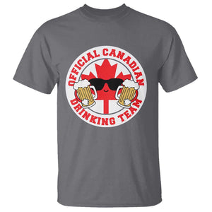 Canada Beer Lover T Shirt Official Canadian Drinking Team TS09 Charcoal Print Your Wear