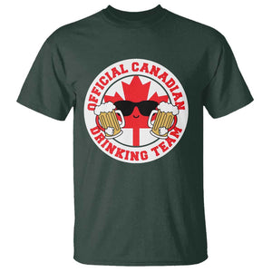 Canada Beer Lover T Shirt Official Canadian Drinking Team TS09 Dark Forest Green Print Your Wear