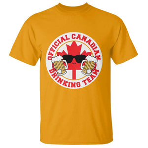 Canada Beer Lover T Shirt Official Canadian Drinking Team TS09 Gold Print Your Wear