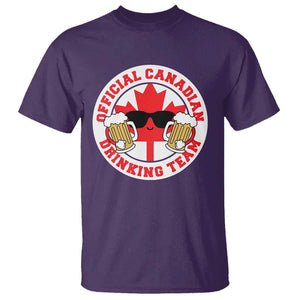 Canada Beer Lover T Shirt Official Canadian Drinking Team TS09 Purple Print Your Wear