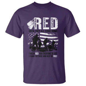 Red Friday T Shirt Until They Come Home Stand For Those Who Keep Us Free TS09 Purple Print Your Wear