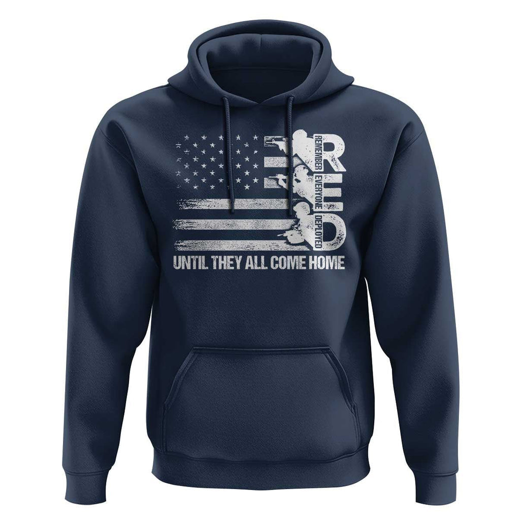 Red Friday Hoodie Until They Come Home Remember Everyone Deployed TS09 Navy Print Your Wear