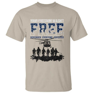 Red Friday T Shirt Your Freedom Wasn't Free Remember Everyone Deployed TS09 Sand Print Your Wear