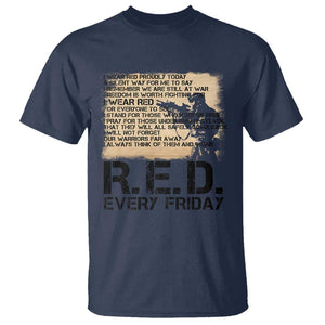 Red Friday T Shirt Remember The Deployed Military Troops Poem TS09 Navy Print Your Wear