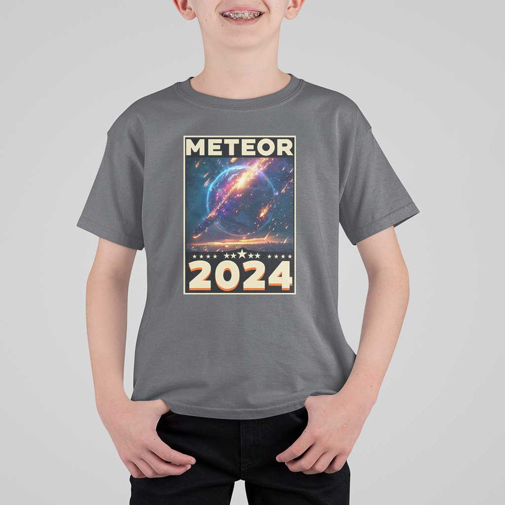 Perseid Meteor Shower 2024 Astronomy T Shirt For Kid TS09 Charcoal Print Your Wear