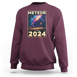 Perseid Meteor Shower 2024 Astronomy Sweatshirt TS09 Maroon Print Your Wear