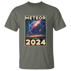 Perseid Meteor Shower 2024 Astronomy T Shirt TS09 Military Green Print Your Wear