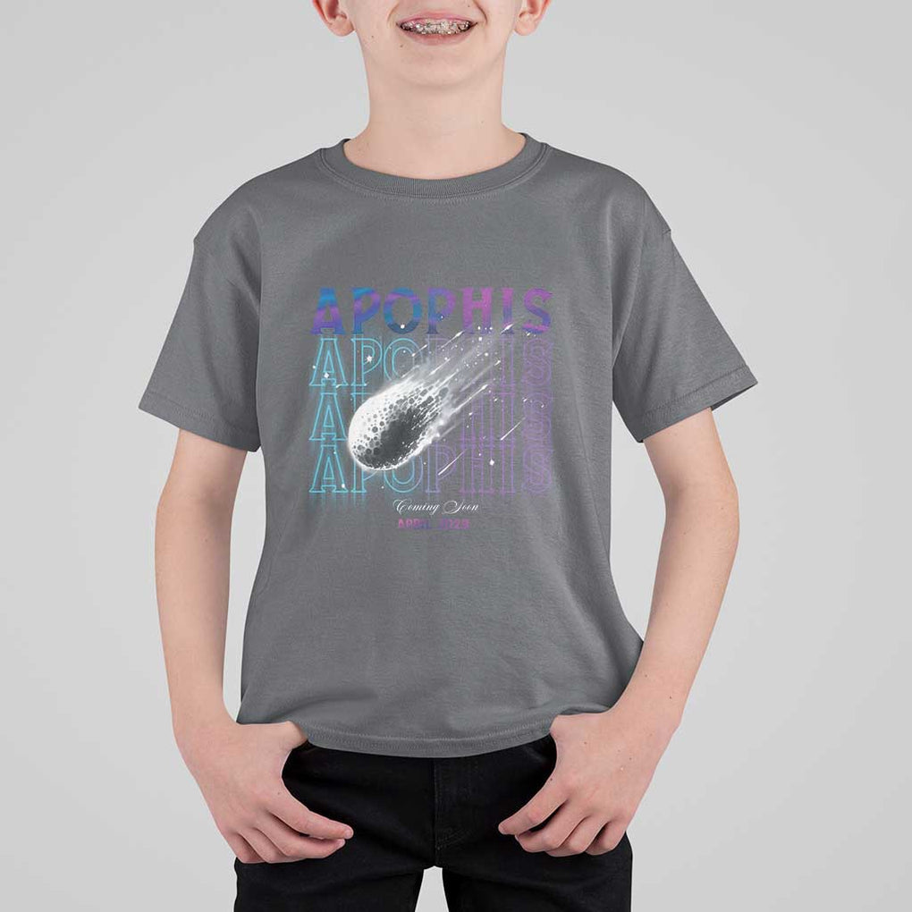 Astronomy Apophis Coming Soon April 2029 T Shirt For Kid TS09 Charcoal Print Your Wear