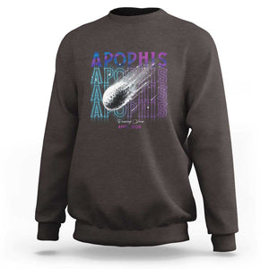 Astronomy Apophis Coming Soon April 2029 Sweatshirt TS09 Dark Chocolate Print Your Wear