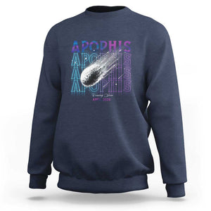 Astronomy Apophis Coming Soon April 2029 Sweatshirt TS09 Navy Print Your Wear