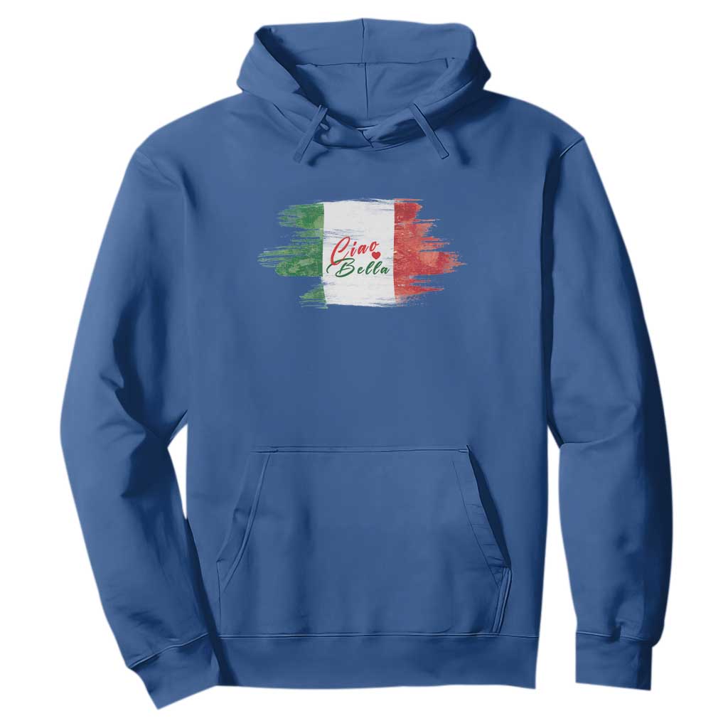 Italy Italian Ciao Bella Hoodie TS09 Royal Blue Print Your Wear