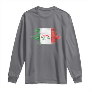 Italy Italian Ciao Bella Long Sleeve Shirt TS09 Charcoal Print Your Wear