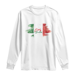 Italy Italian Ciao Bella Long Sleeve Shirt TS09 White Print Your Wear