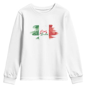Italy Italian Ciao Bella Youth Sweatshirt TS09 White Print Your Wear