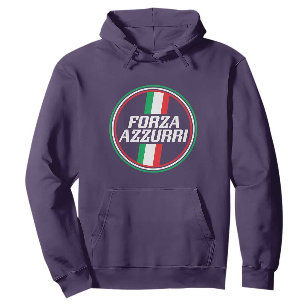 Italian Sport Support Hoodie Let's Go Italy Forza Azzurri TS09 Purple Print Your Wear