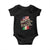 American Grown Italian Roots Patriot Baby Onesie TS09 Black Print Your Wear