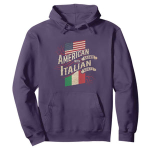 American Grown Italian Roots Patriot Hoodie TS09 Purple Print Your Wear