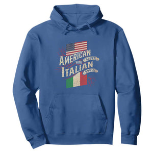 American Grown Italian Roots Patriot Hoodie TS09 Royal Blue Print Your Wear