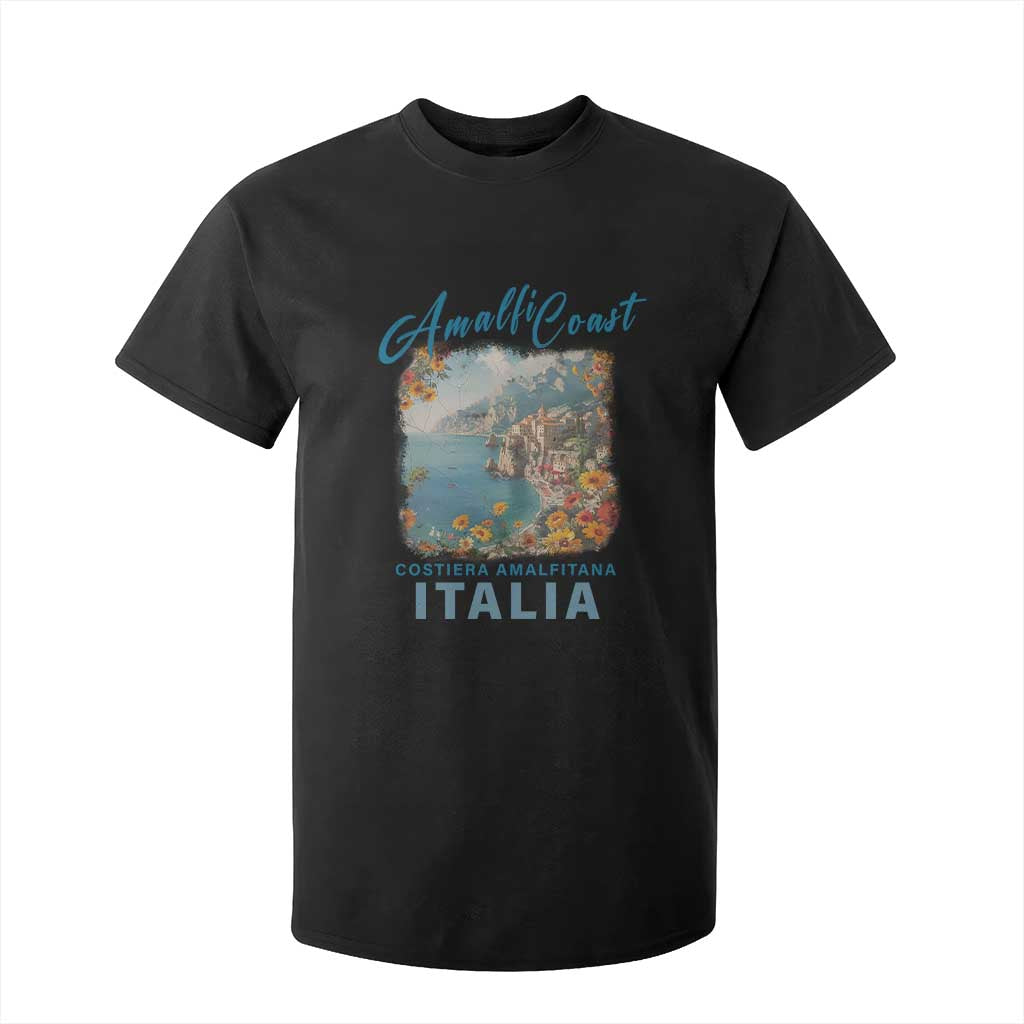 Italy Trip T Shirt For Kid Amalfi Coast Beautiful Beach TS09 Black Print Your Wear