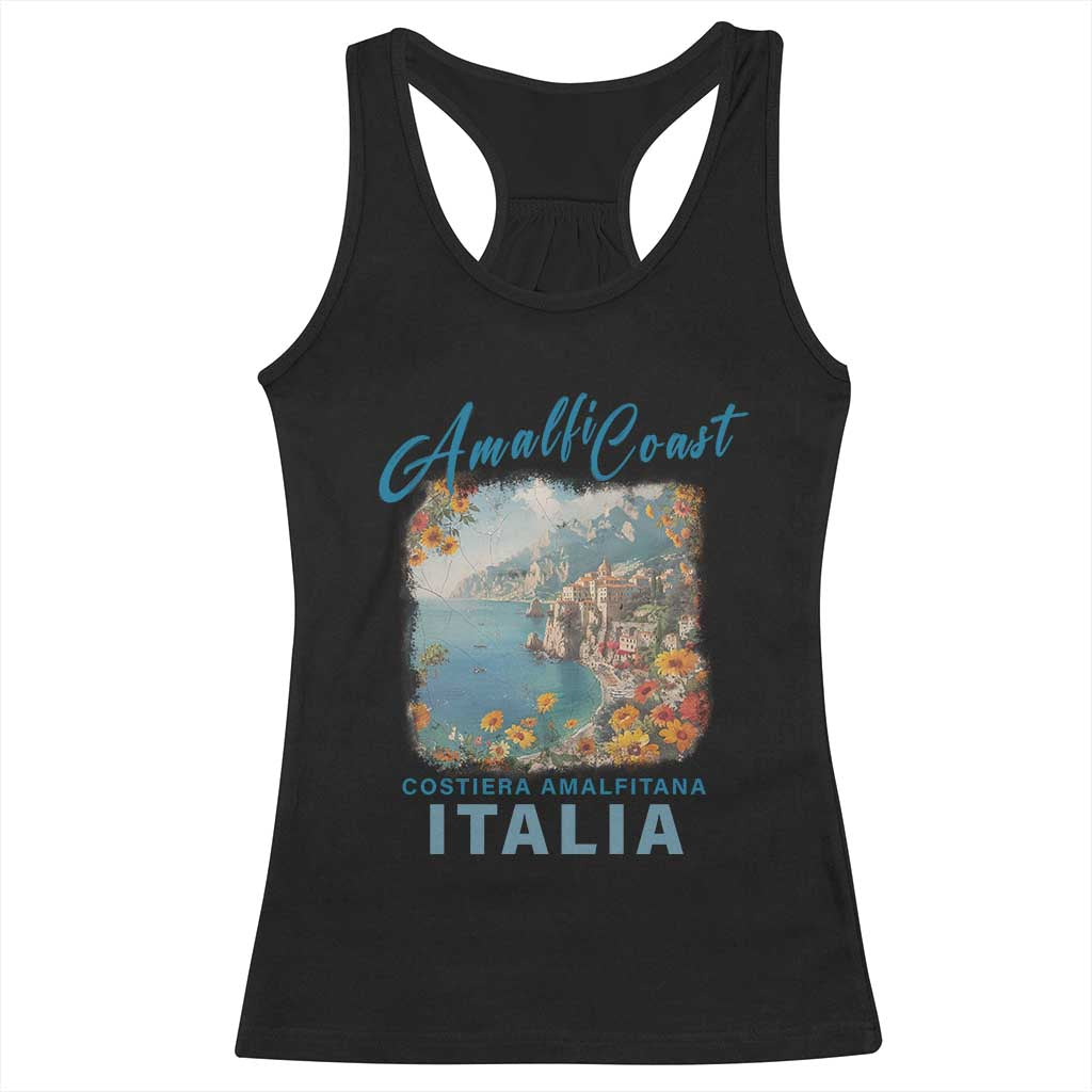 Italy Trip Racerback Tank Top Amalfi Coast Beautiful Beach TS09 Black Print Your Wear