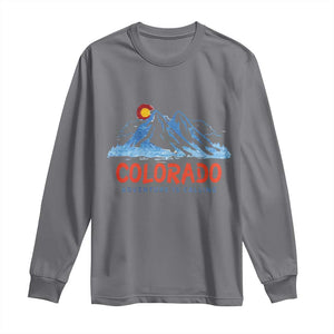 Colorado Long Sleeve Shirt Adventure Is Calling Nature Lover Outdoor Activities TS09 Charcoal Print Your Wear