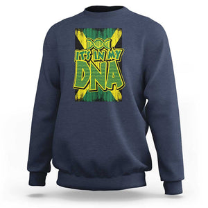 Jamaican Pride Sweatshirt Jamaica It's In My DNA TS09 Navy Print Your Wear