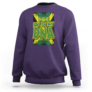 Jamaican Pride Sweatshirt Jamaica It's In My DNA TS09 Purple Print Your Wear