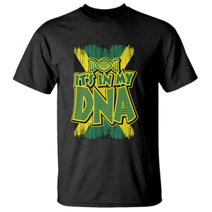 Jamaican Pride T Shirt Jamaica It's In My DNA TS09 Black Print Your Wear