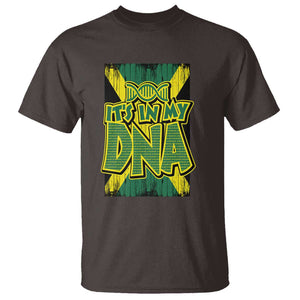 Jamaican Pride T Shirt Jamaica It's In My DNA TS09 Dark Chocolate Print Your Wear