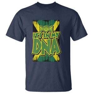 Jamaican Pride T Shirt Jamaica It's In My DNA TS09 Navy Print Your Wear