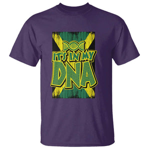 Jamaican Pride T Shirt Jamaica It's In My DNA TS09 Purple Print Your Wear