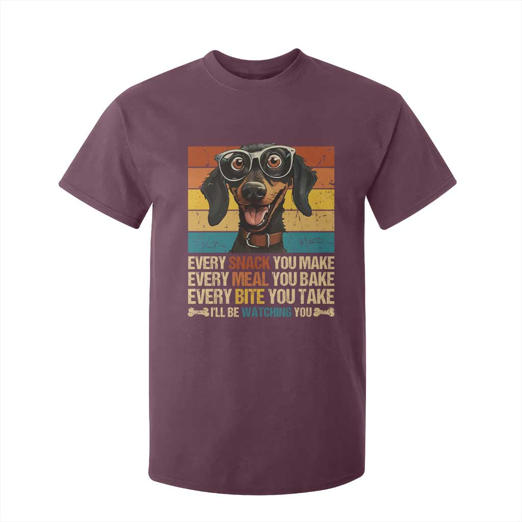 Funny Dog Lover T Shirt For Kid I'll Be Watching You TS09 Maroon Print Your Wear