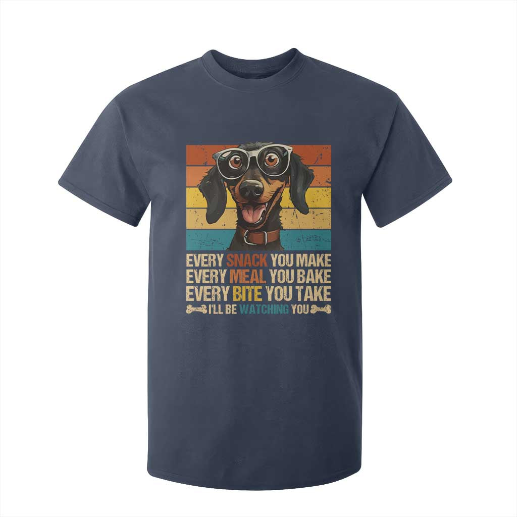 Funny Dog Lover T Shirt For Kid I'll Be Watching You TS09 Navy Print Your Wear