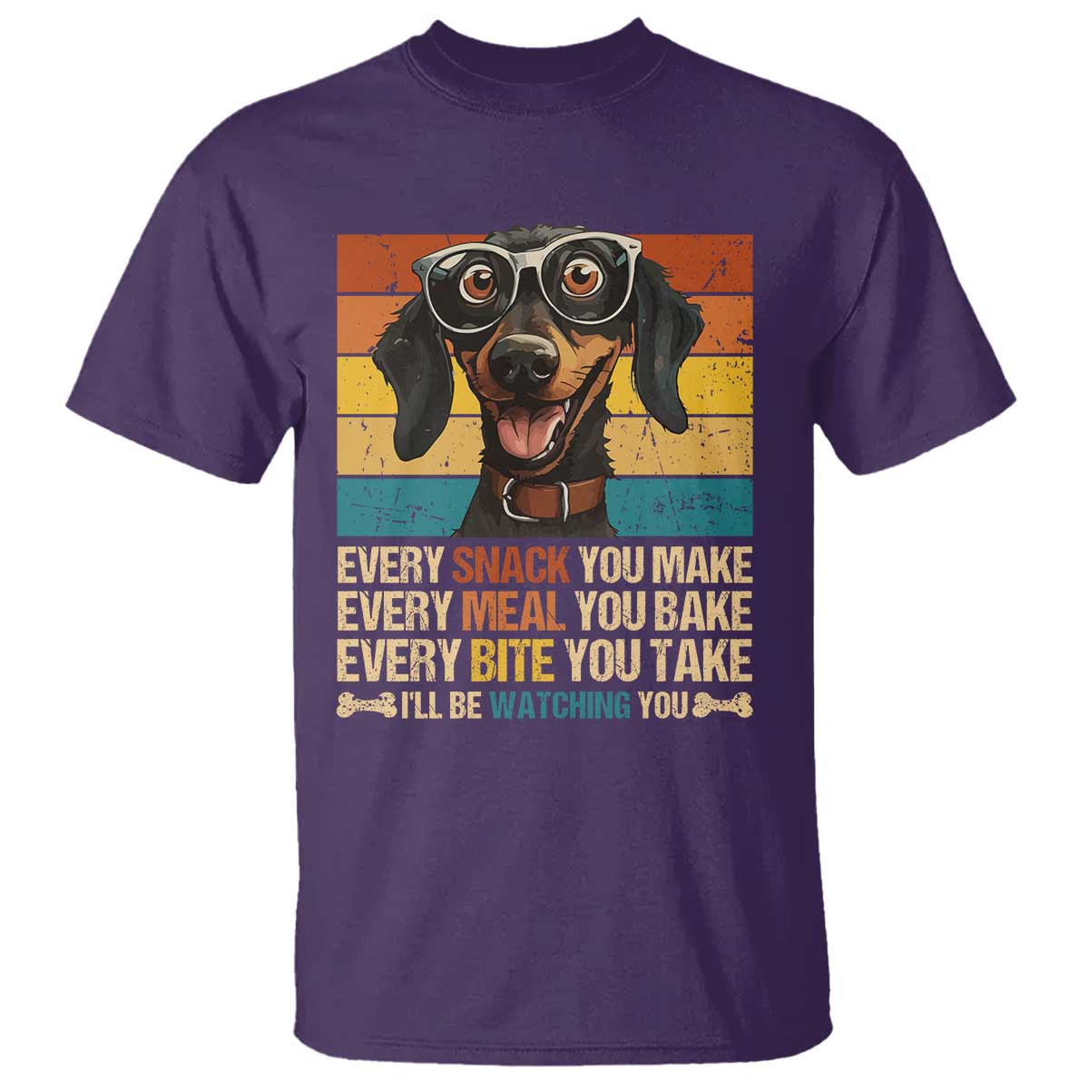 Funny Dog Lover T Shirt I'll Be Watching You TS09 Purple Print Your Wear