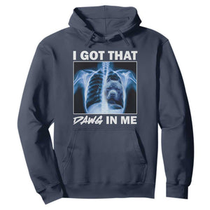 Funny I Got That Dawg In Me Xray Pitbull Meme Hoodie TS09 Navy Print Your Wear